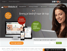Tablet Screenshot of eigenwebsite.nl